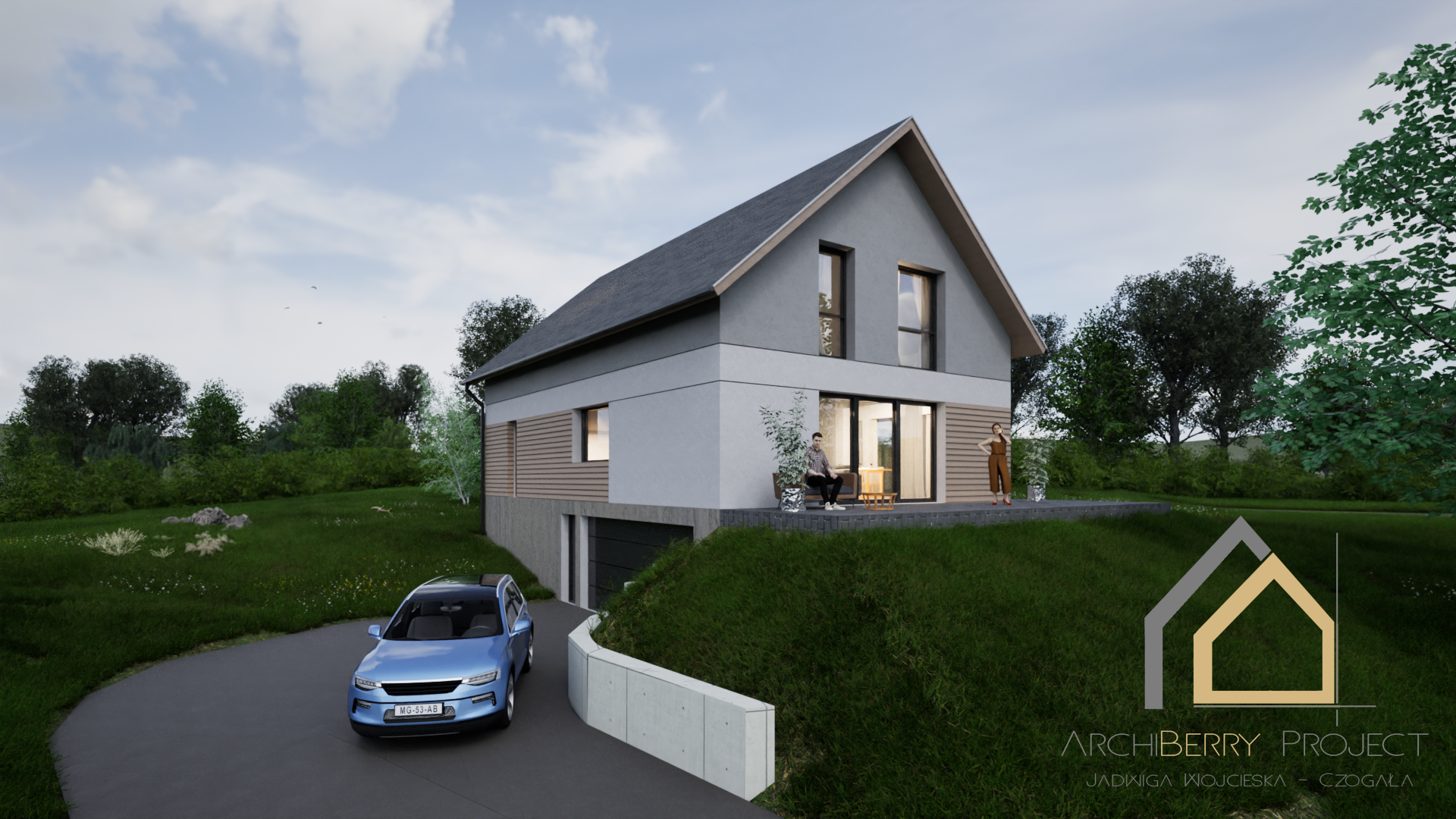 Dom łączący nowoczesność i klasykę