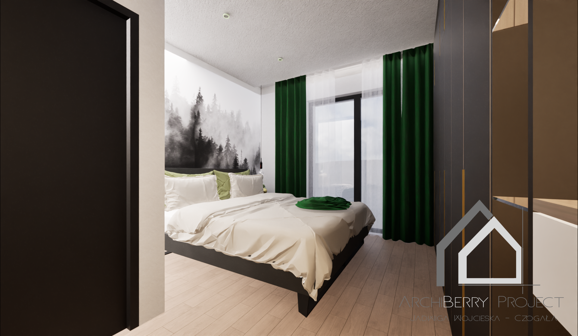 Elegancja w zieleni i złocie